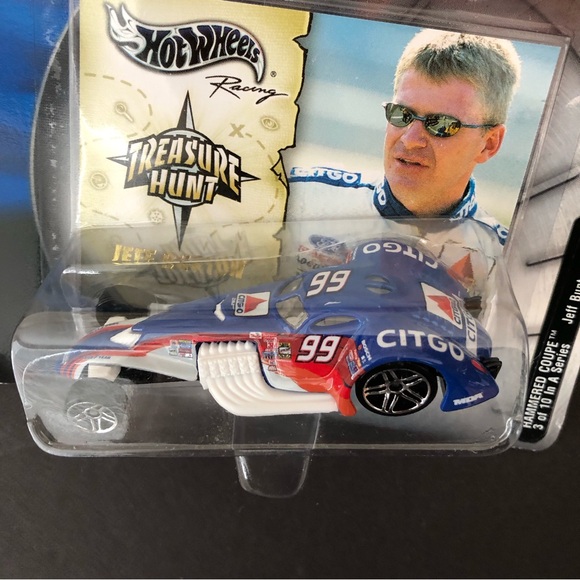 Hot Wheels Jeff Burton Hammered Coupe 2003 Nascar Treasure Hunt #B0483 NRFP 1:64 - Picture 3 of 7